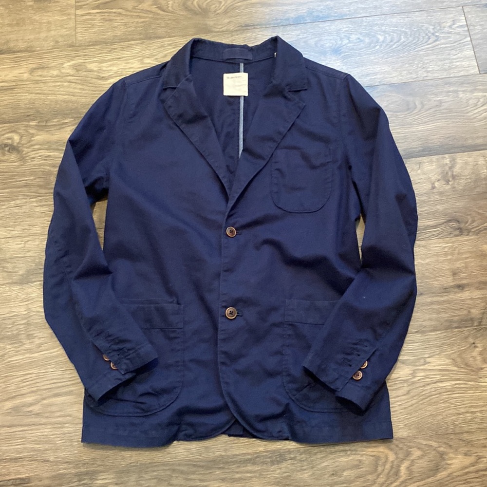 Mens Unlined Cotton/Linen Sport Jacket